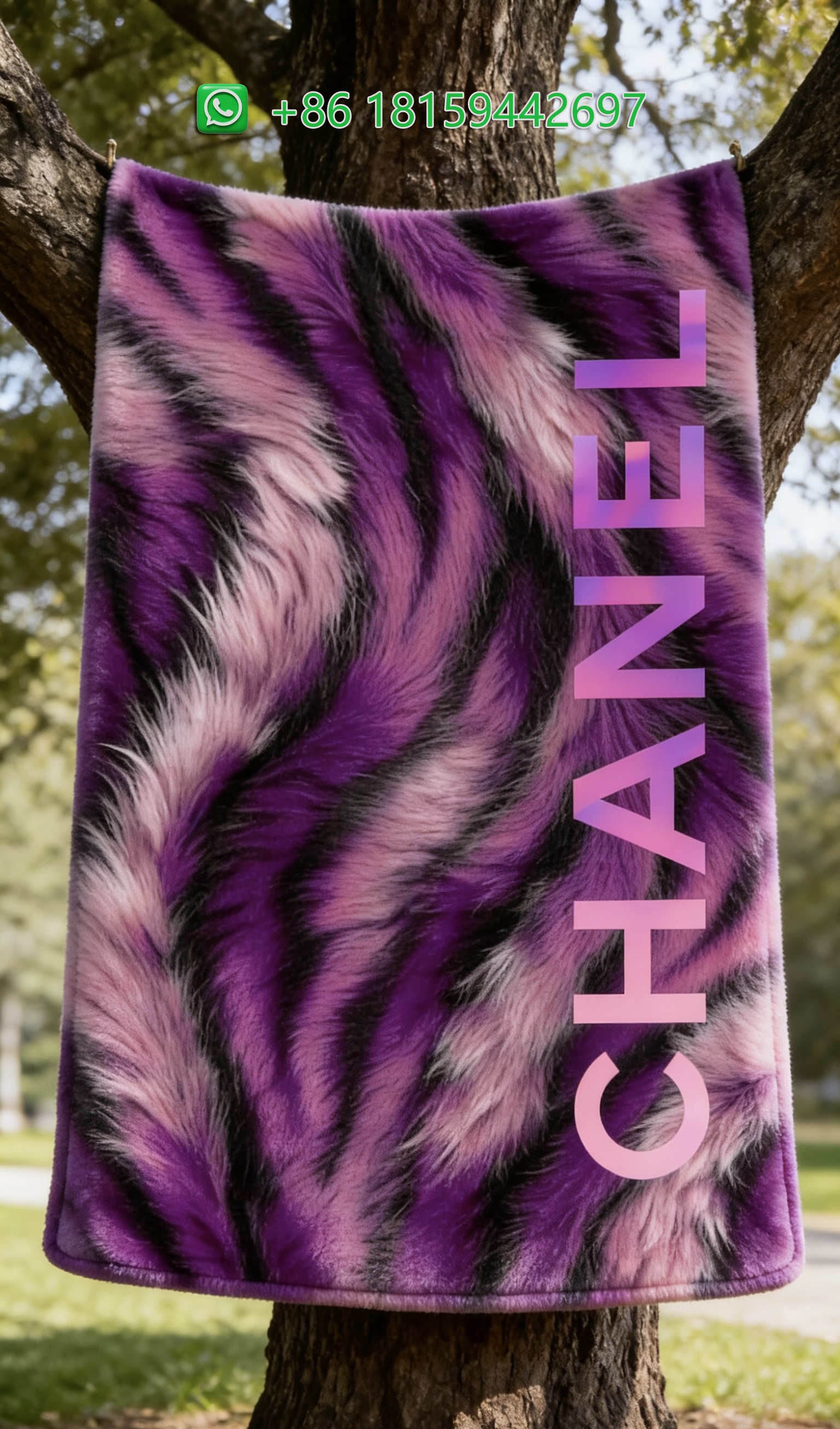 Chanel Throw Blankets